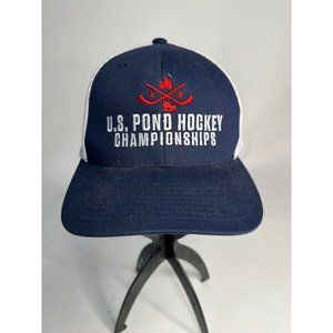 US Pond Hockey Championships Flexfit Mesh Back Cap  S/M Blue, White